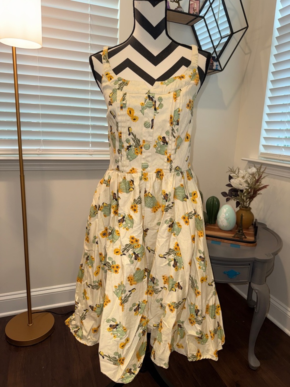 Modcloth Voodoo Vixen Cactus Print Dress - Picture 5 of 12